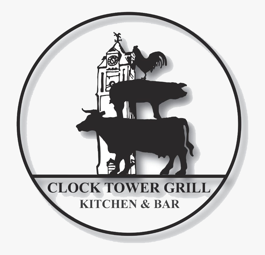 Clocktower Grill, Transparent Clipart