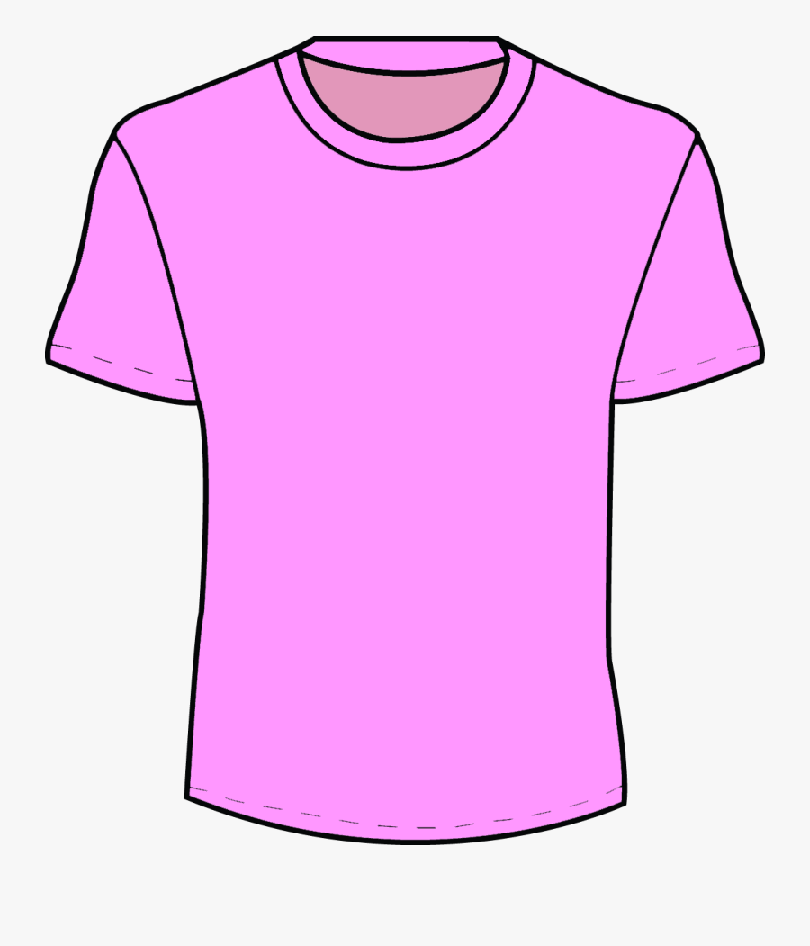 The Long Walk T - Pink T Shirt Layout , Free Transparent Clipart ...