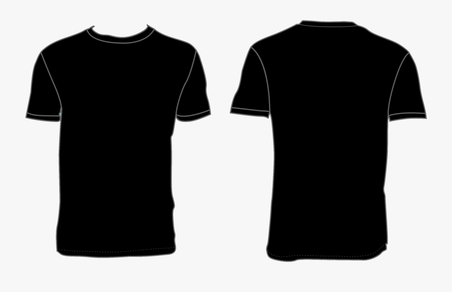 Black Shirt Template Png Clipart , Png Download - Vector Kaos Polos Biru Dongker, Transparent Clipart