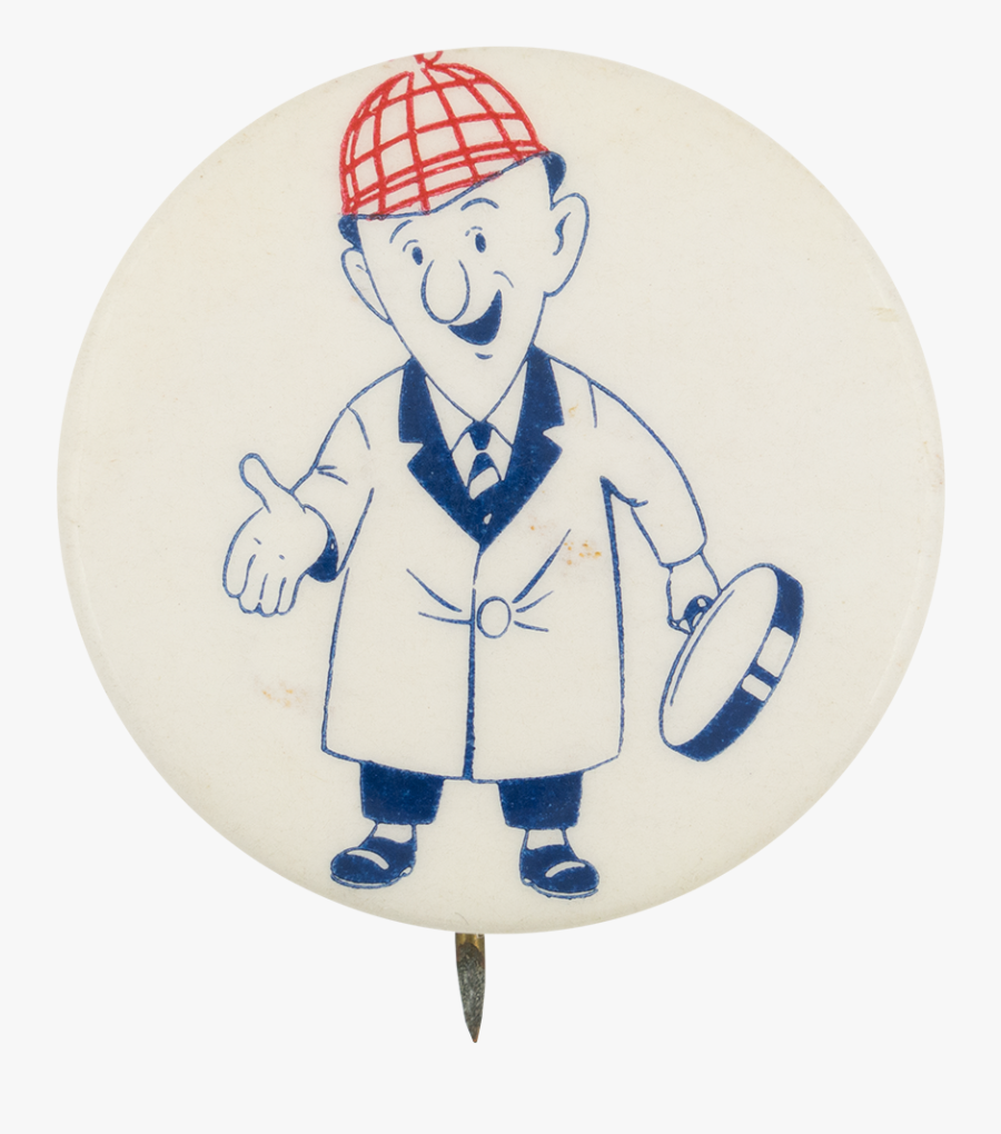 Detective Art Button Museum - Cartoon, Transparent Clipart