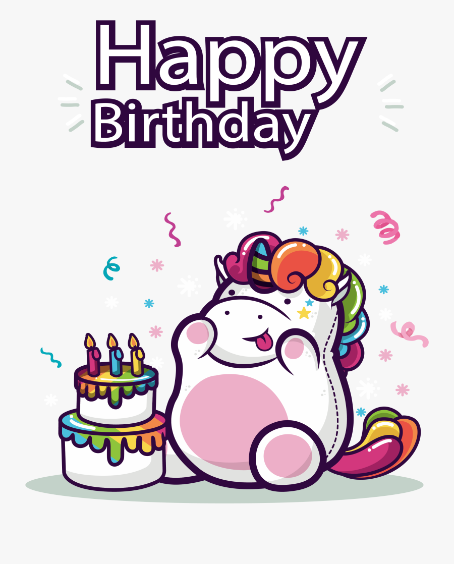 T Shirt To You Unicorn The Tshirt - Happy Birthday Unicorn Chubby, Transparent Clipart