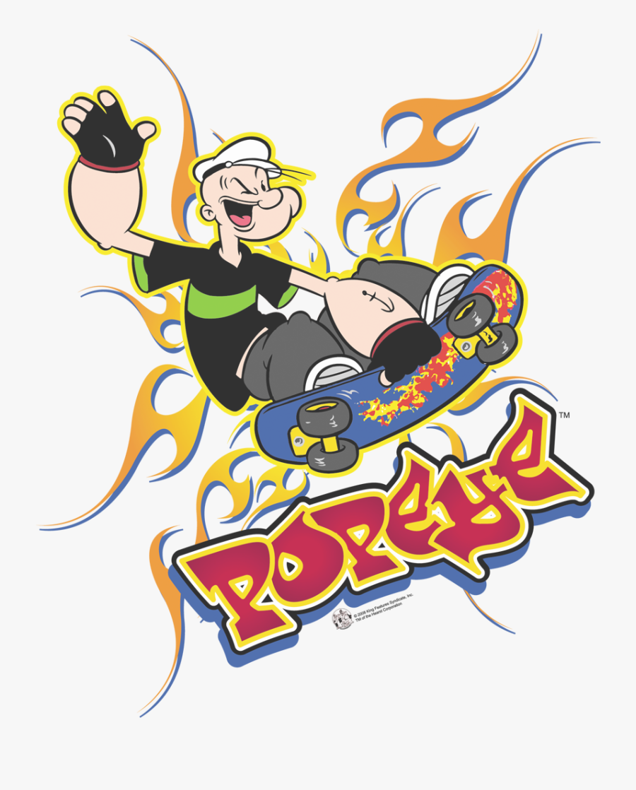 Popeye Get Air Men"s Ringer T-shirt Clipart , Png Download, Transparent Clipart