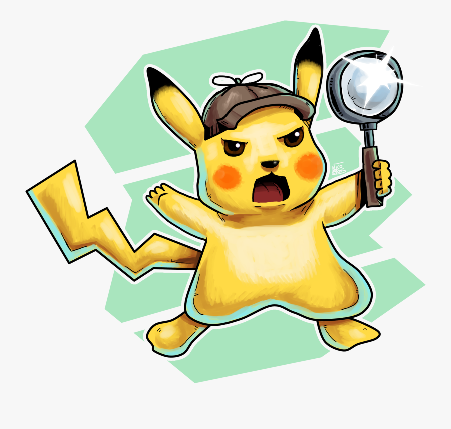 Detective Pikachu - Cartoon, Transparent Clipart