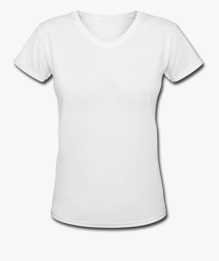Clip Art T Shirt Png - White T Shirt V Neck Back, Transparent Clipart