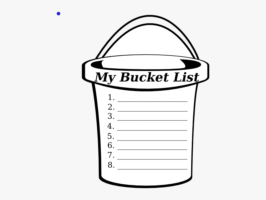 Transparent Bucket List, Transparent Clipart