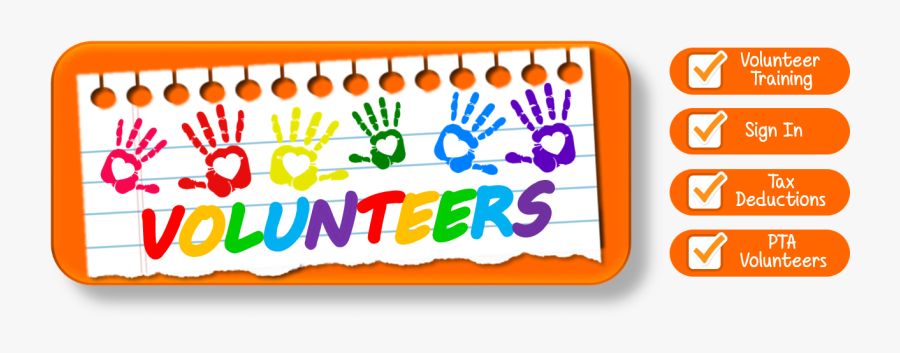 Volunteers - Pta Volunteers, Transparent Clipart