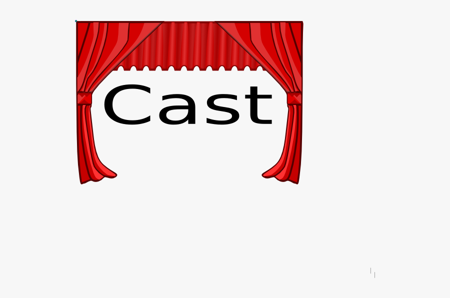Cast Title Clip Art - Theatre Curtains Clip Art, Transparent Clipart