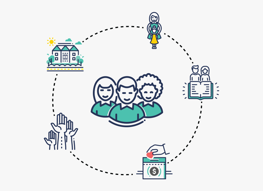 Volunteer Circle Icon - Rima Sobre Amor Próprio, Transparent Clipart