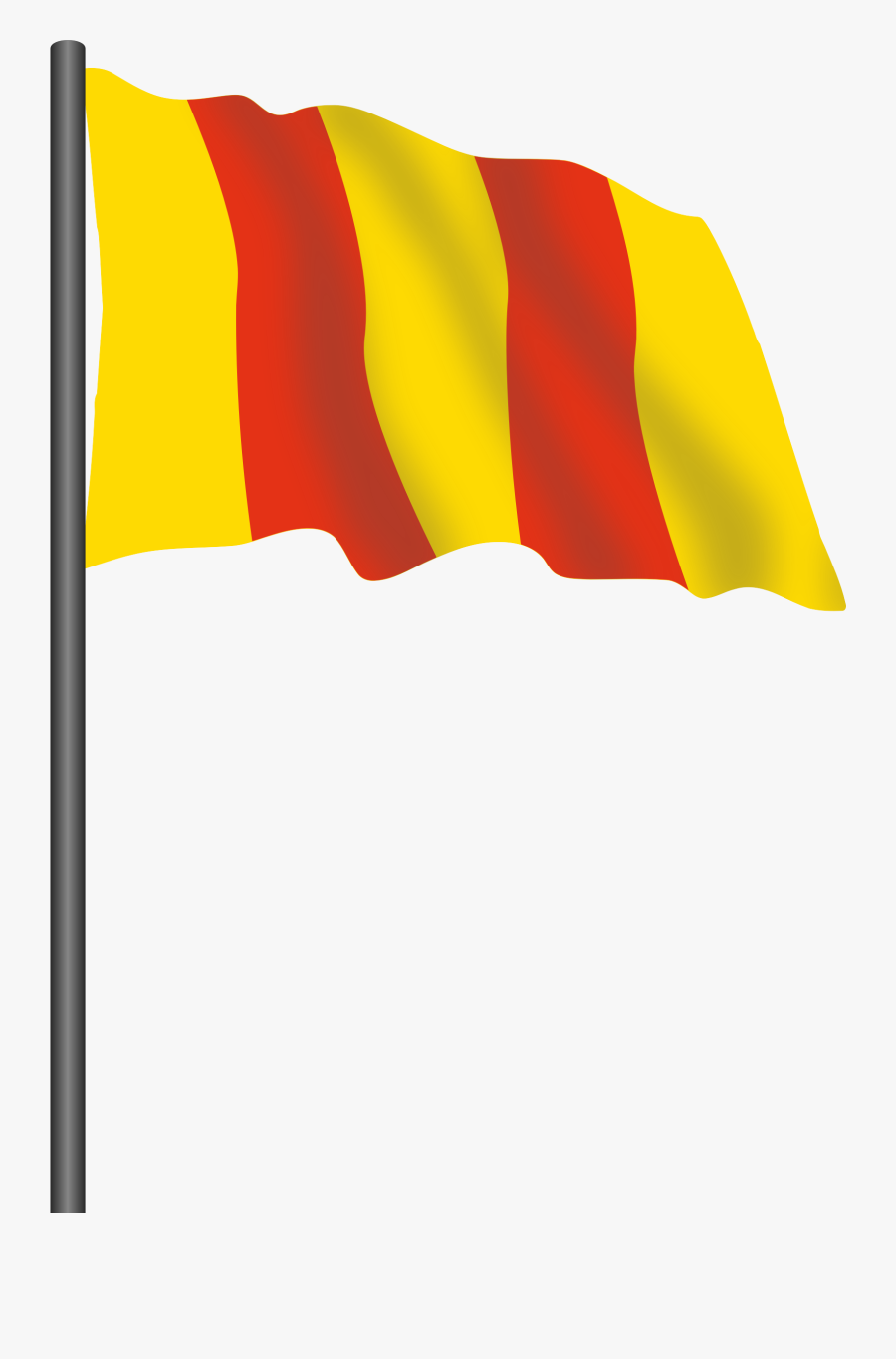 Motor Racing Flag - Red Yellow Flag Png, Transparent Clipart