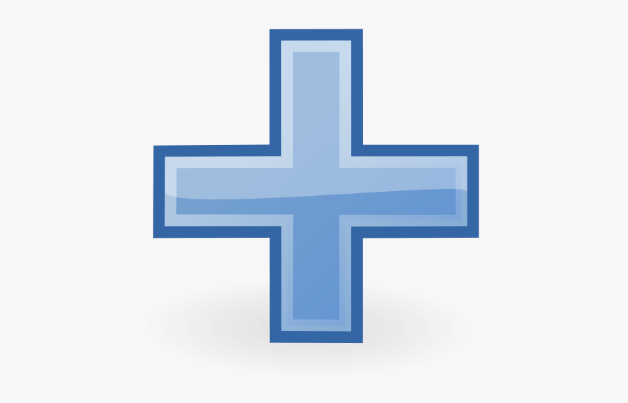 Tango List Add - Blue Plus Mark Png, Transparent Clipart