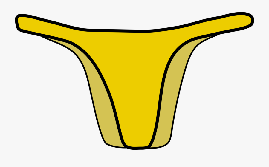 Symbol,yellow,line - Yellow Underwear Clipart, Transparent Clipart