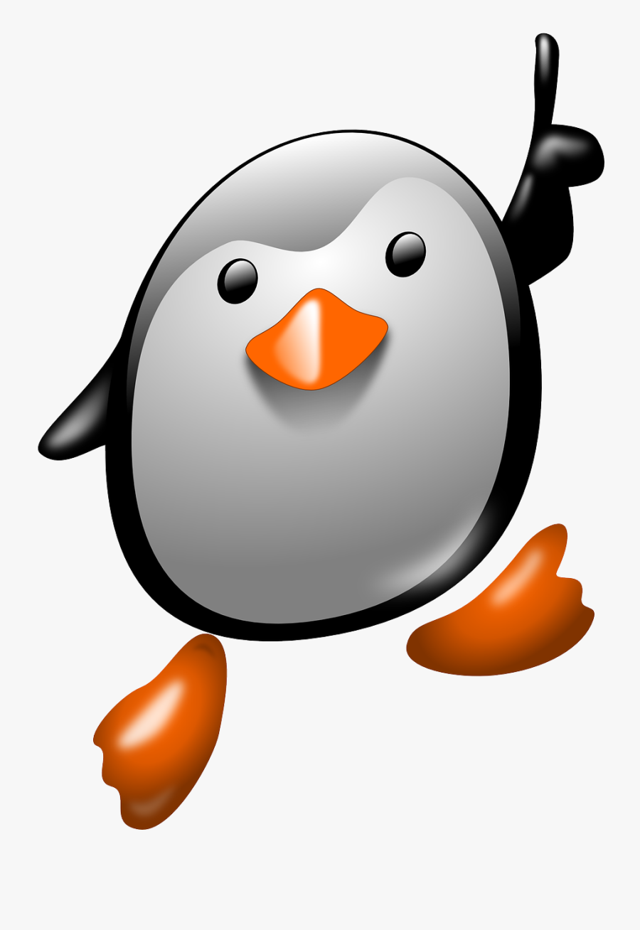 One - Clipart - Penguin Number One, Transparent Clipart