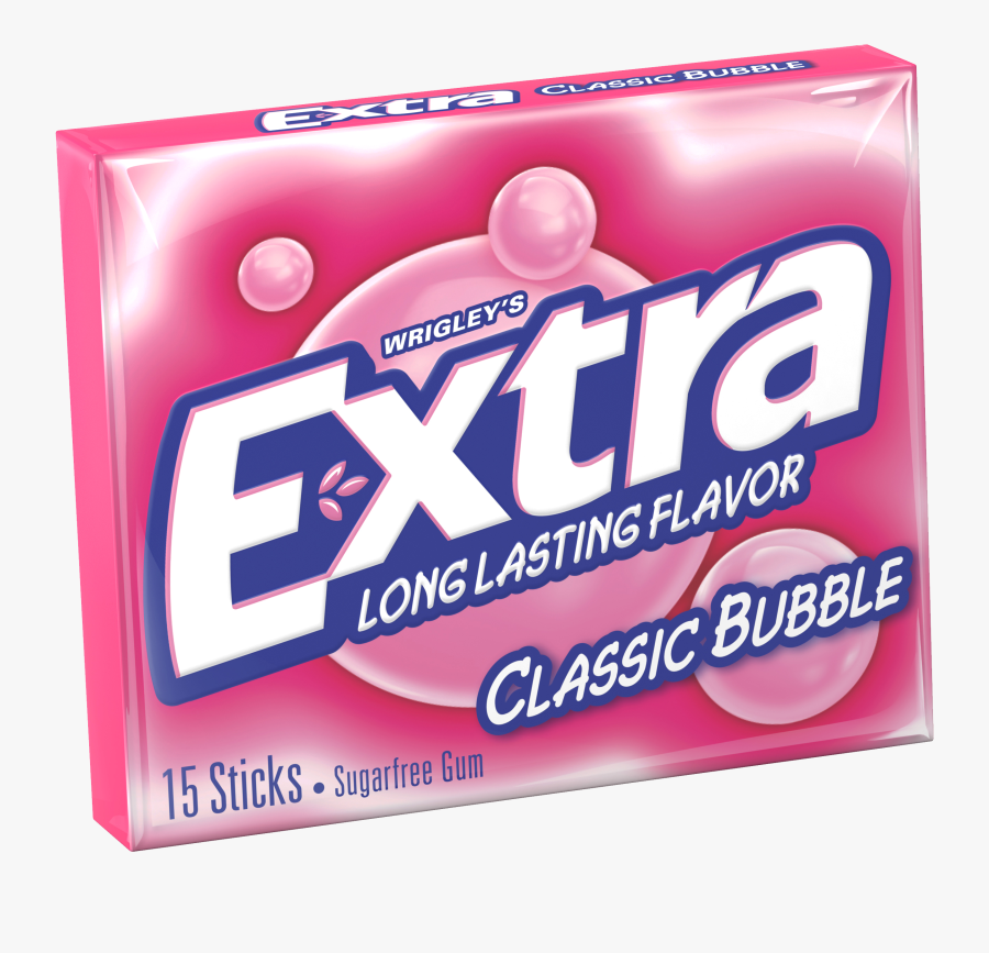 31913 - Extra Classic Bubble Gum, Transparent Clipart