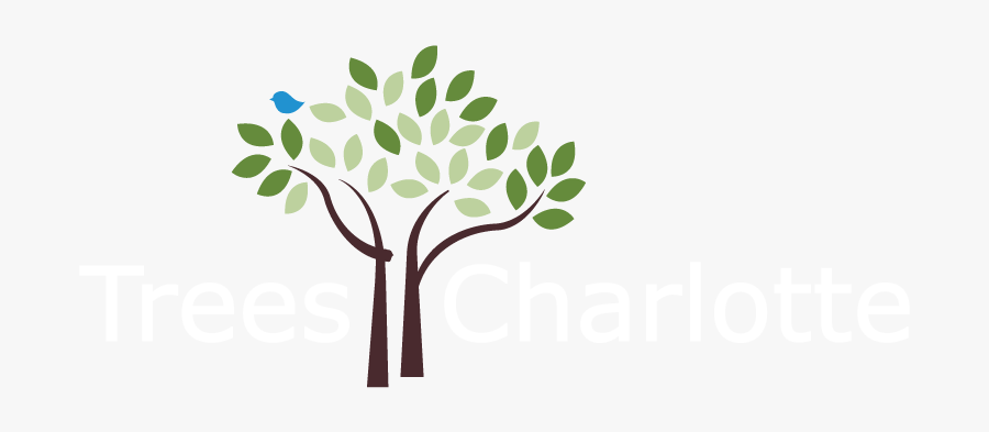 Treescharlottelogo-white 2b - Planting Trees Logo Png, Transparent Clipart
