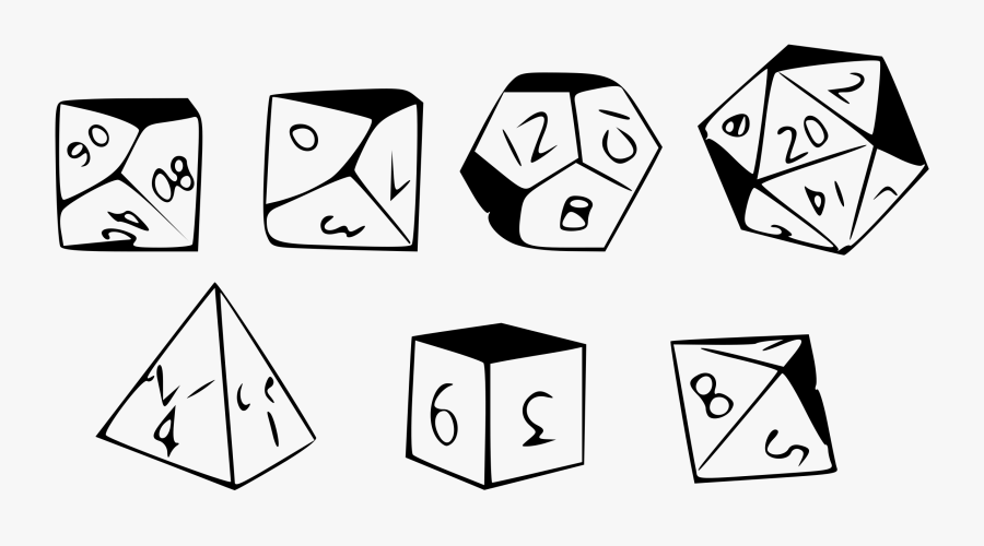 Dice Outline Free On - Rpg Dice Png, Transparent Clipart