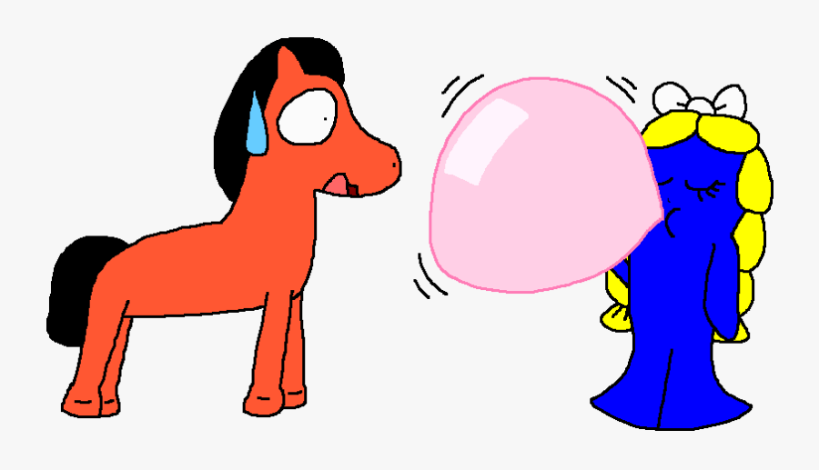 Pokey Appreciates Goo Blowing Bubble Gum By Pokegirlrules - Cartoon, Transparent Clipart