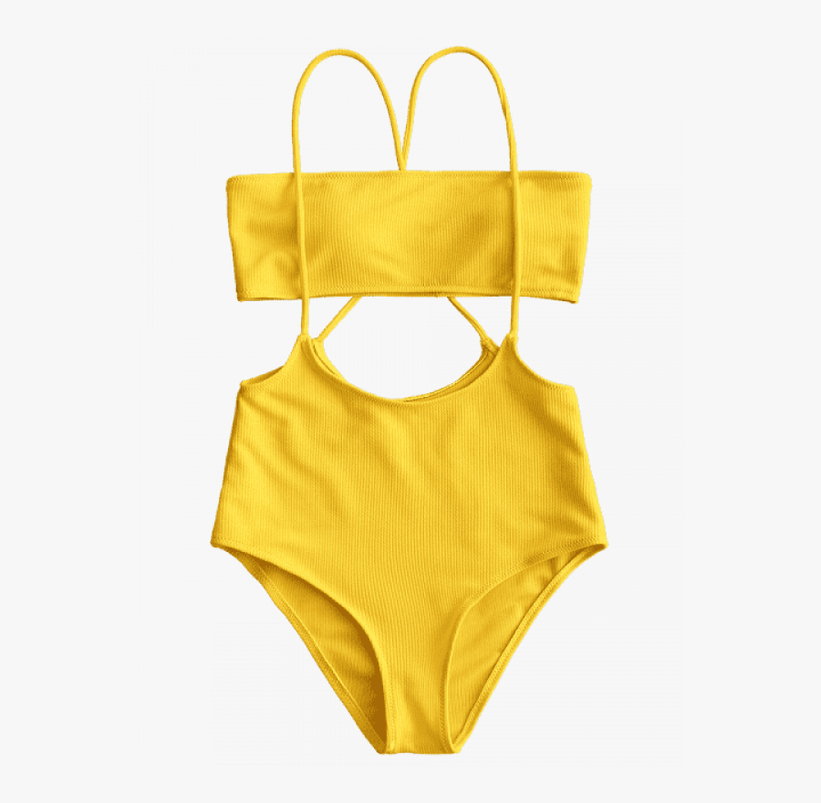 High Waisted Bikini Bottoms - Bandeau Top And High Waisted Slip Bikini Bottoms, Transparent Clipart