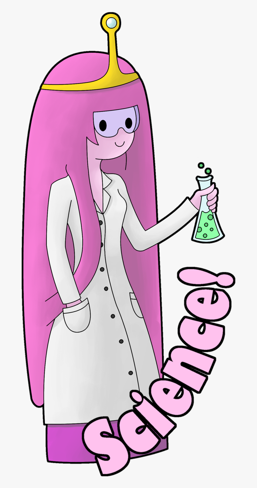 Science By Herbivoreross Princess Bubblegum - Princess Bubblegum Science, Transparent Clipart