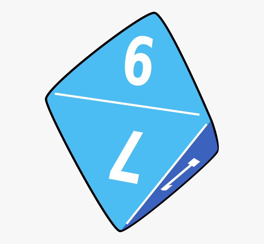 Blue,triangle,area - Dice, Transparent Clipart