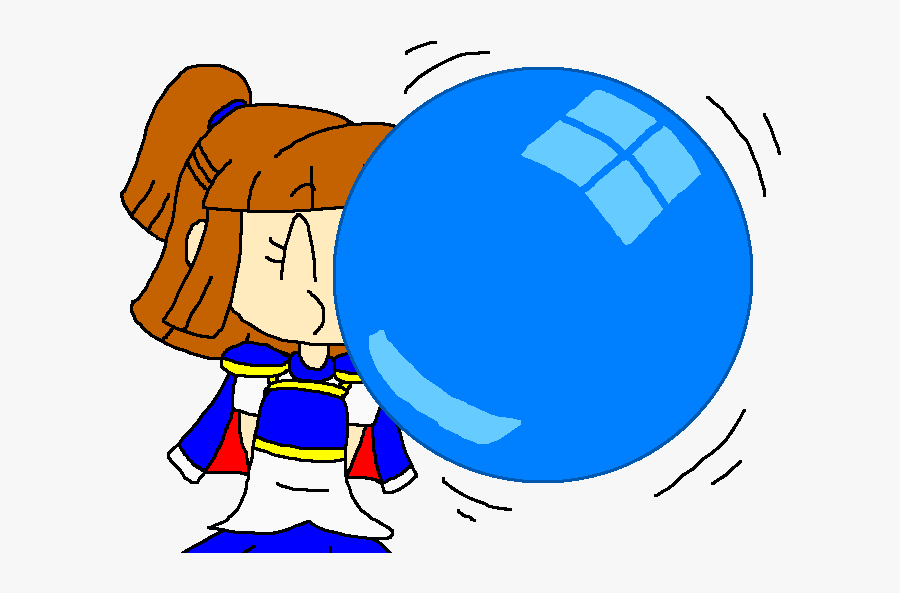 Arle And Her Blue Bubble Gum By Pokegirlrules - Ww2 Bomber Nose Art, Transparent Clipart