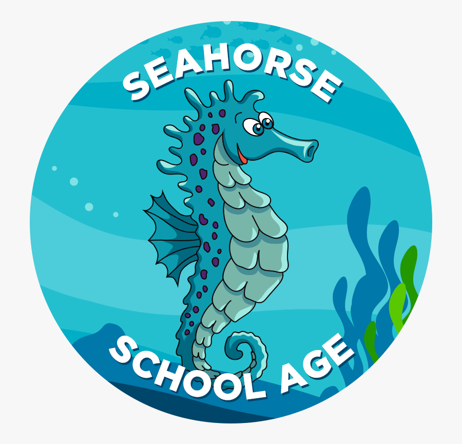 Learn To Swim Seahorse - Clip Art, Transparent Clipart