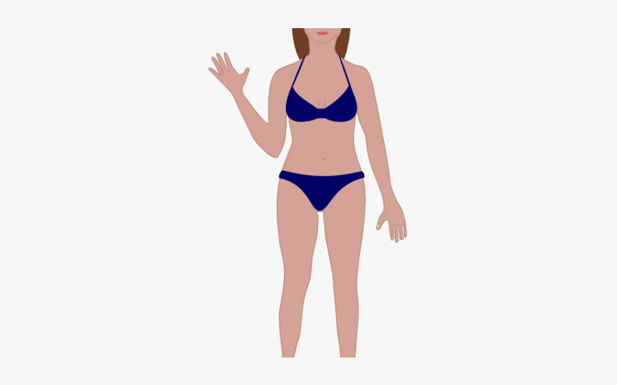 Female Human Body Cartoon, Transparent Clipart