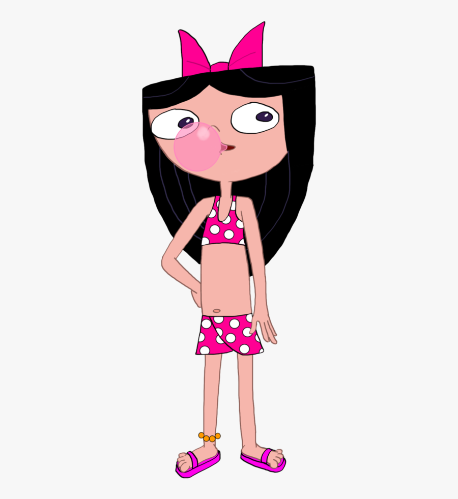 Transparent Bubble Gum Clipart - Phineas Y Ferb Isabella Bikini, Transparent Clipart