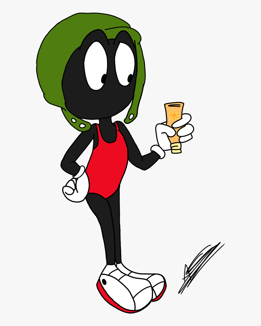 Swimsuit Marvin - Cartoon, Transparent Clipart