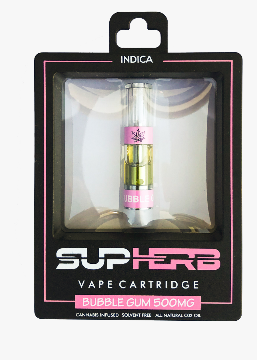 Transparent Bubble Gum Clipart - Supherb Vape Cartridges, Transparent Clipart