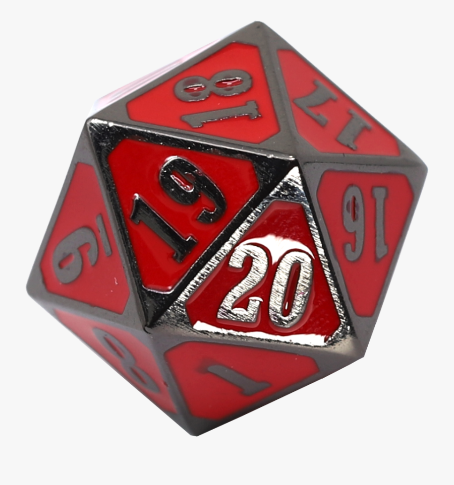 Die Hard Dice D20 Roll Down Sinister Red - Tabletop Game, Transparent Clipart