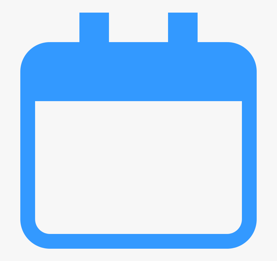 Calendar Clip Art Png Vector Library - Calendar Vector Icon Blue, Transparent Clipart