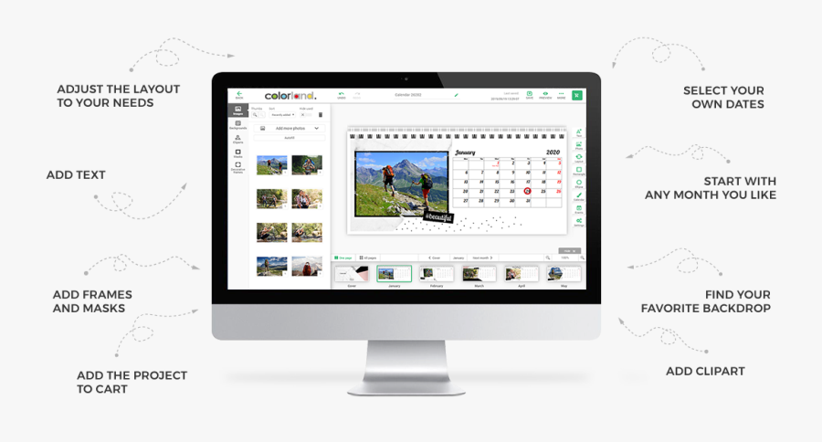 Photocalendar Editor - Imac, Transparent Clipart