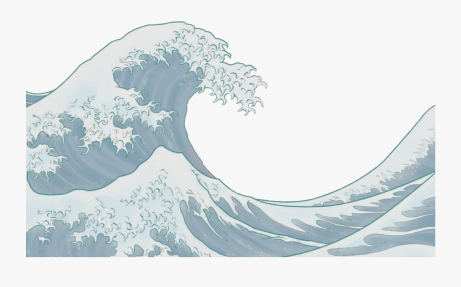 Transparent Water Waves Clipart - Japanese Wave Art, Transparent Clipart