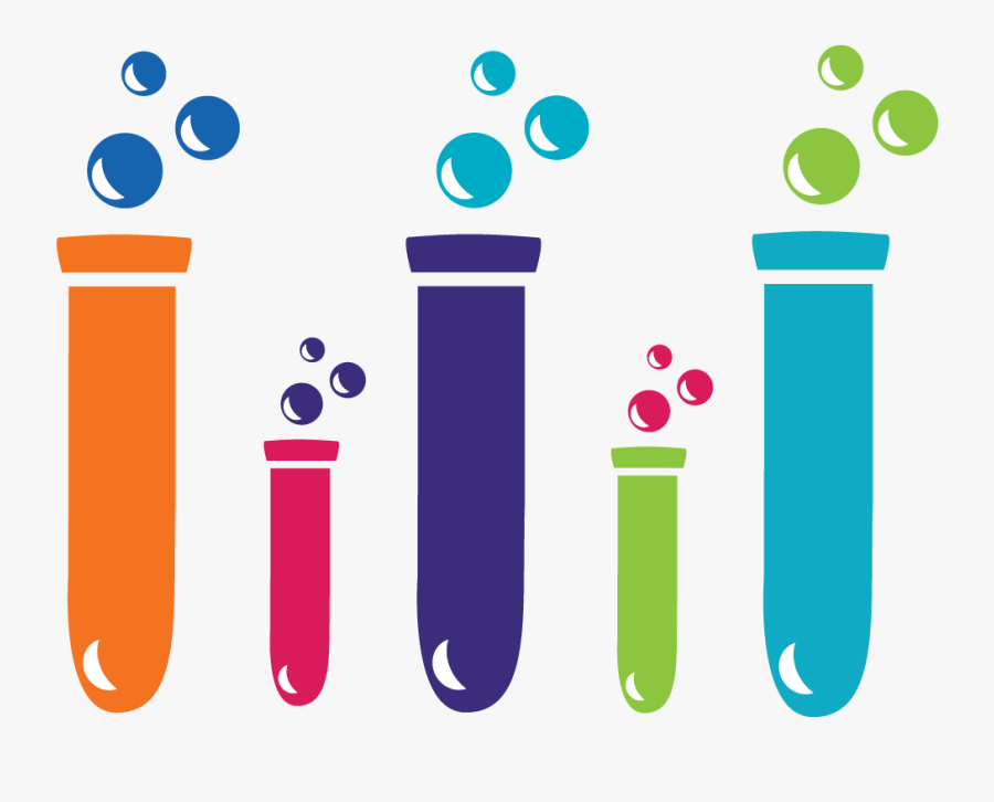 Beakers Multi-01, Transparent Clipart
