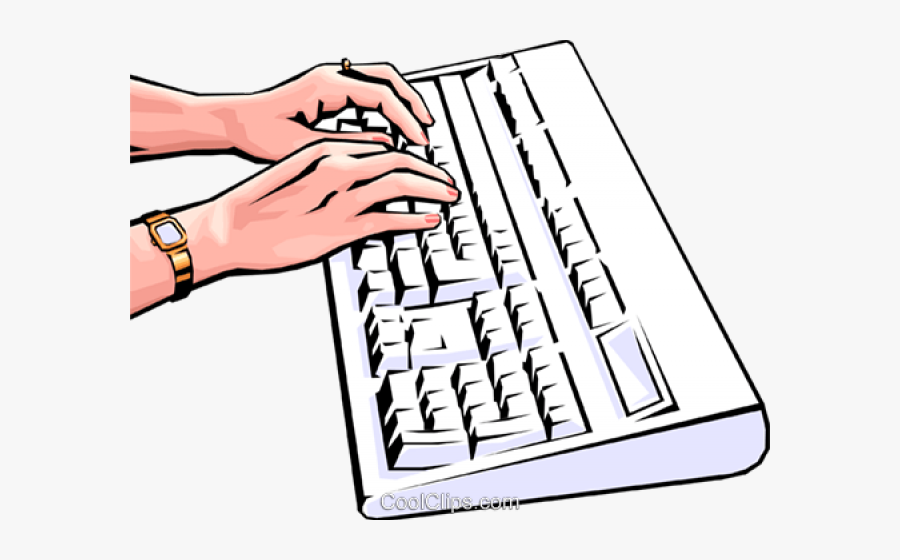 Hands On Keyboard Clipart, Transparent Clipart