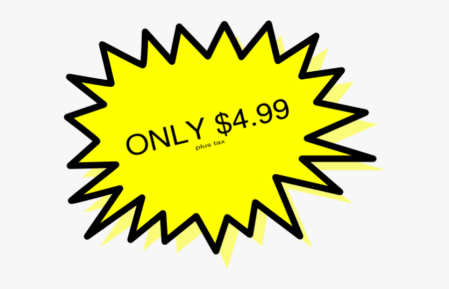 Clip Art Price Tag - Starburst Clip Art, Transparent Clipart