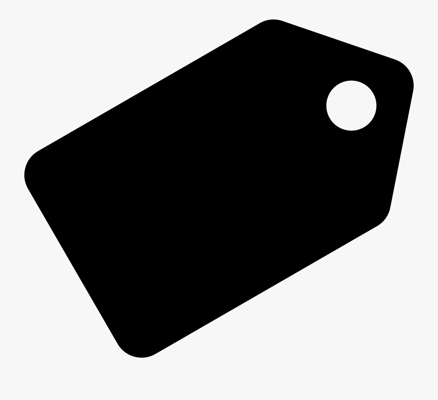 Black Tag Label Clip Art At Clker - Black Price Tag Clipart, Transparent Clipart