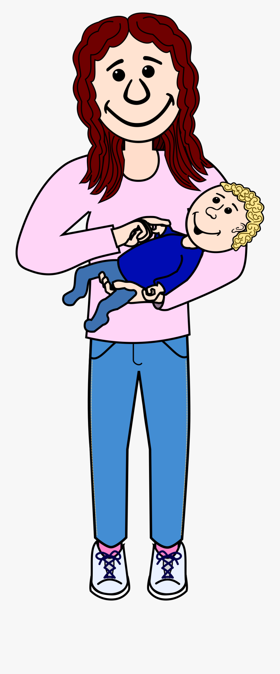 Mutter Mit Baby Im Arm Clipart, Transparent Clipart