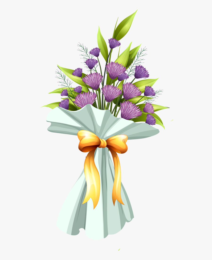 Flowers Bouquet Png Transparent, Transparent Clipart