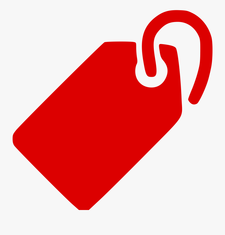 Red Tags Vector Clipart Image - Youtube Tag Logo Png, Transparent Clipart