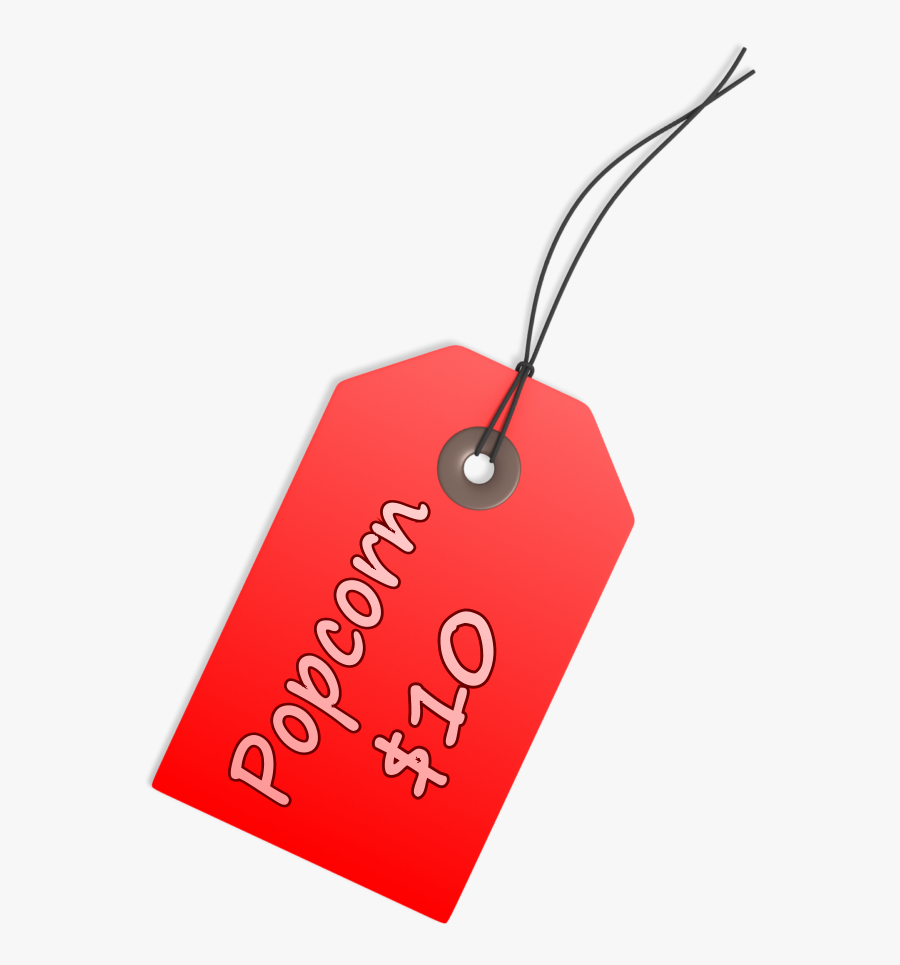 To Price Or Not To Price For Popcorn Sales Popcorn - Price Tag Png Gif, Transparent Clipart