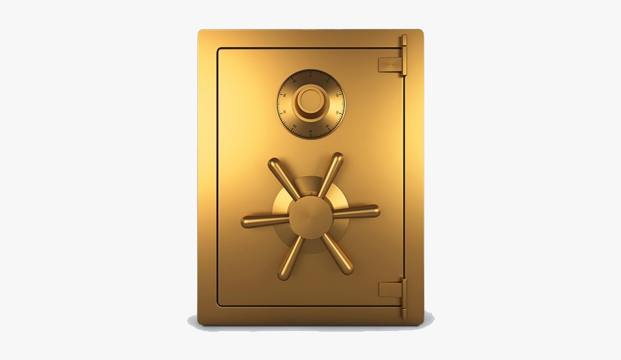 Golden Safe Png, Transparent Clipart