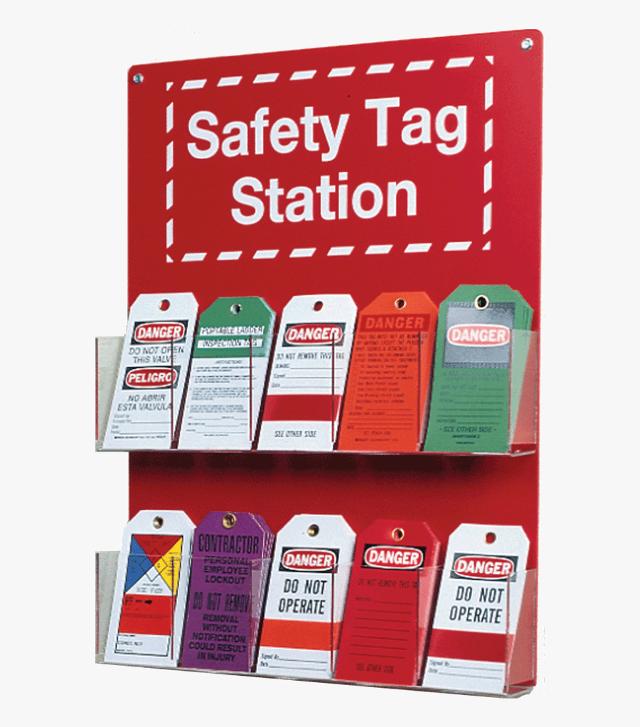 Transparent Label Clipart - Safety Tag Station, Transparent Clipart