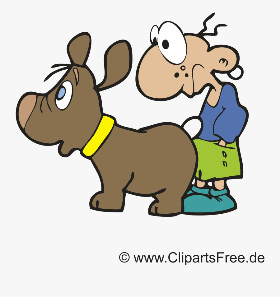 Kind Und Hund Cartoon, Bild, Clipart, Illustration - Cartoon, Transparent Clipart