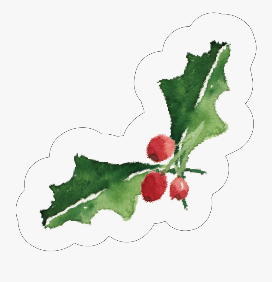 Hd Mistletoe Print & Cut File - Illustration, Transparent Clipart