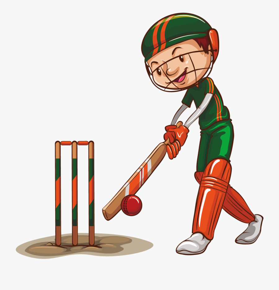 Cricket Clipart At Getdrawings - Man Is Playing Cricket, Transparent Clipart