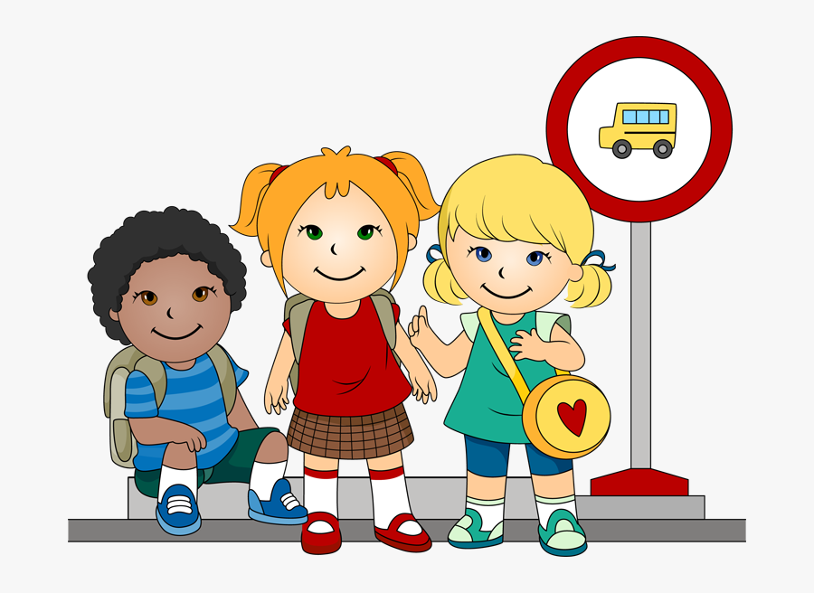School Bus Stop Clipart, Transparent Clipart