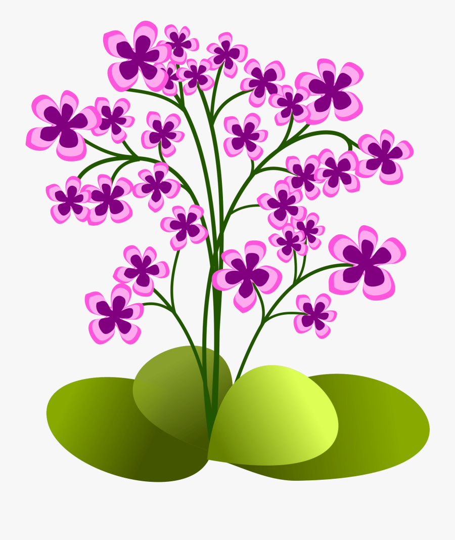 Floral Clipart Greenery - Small Icon Flower Png, Transparent Clipart
