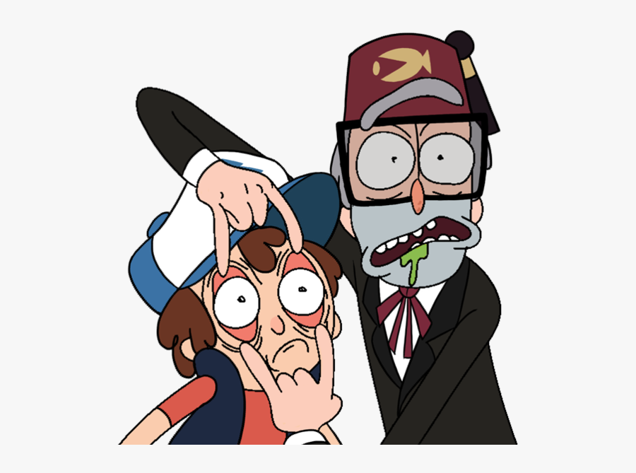 Rick And Morty Clipart Different Kind - Rick And Morty And Gravity Falls Fanart, Transparent Clipart
