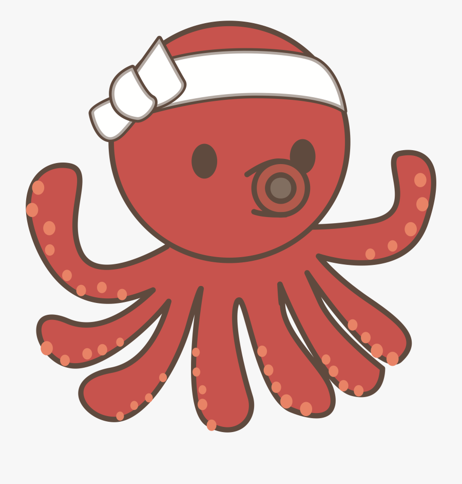 Octopus Clipart Octobus - Octopus Cartoon Png, Transparent Clipart